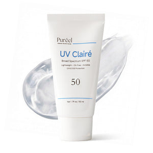 Puréel UV Clairé SPF 50 Broad Spectrum Daily Sunscreen – Lightweight, No White Cast, For All Skin Types